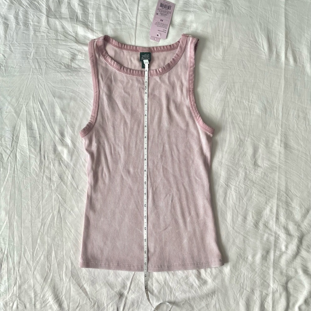 Wild Fable Pink Ribbed Sleeveless Tank Top - Picture 6 of 8